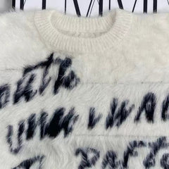 Personalized Letter Embroidered Sweater