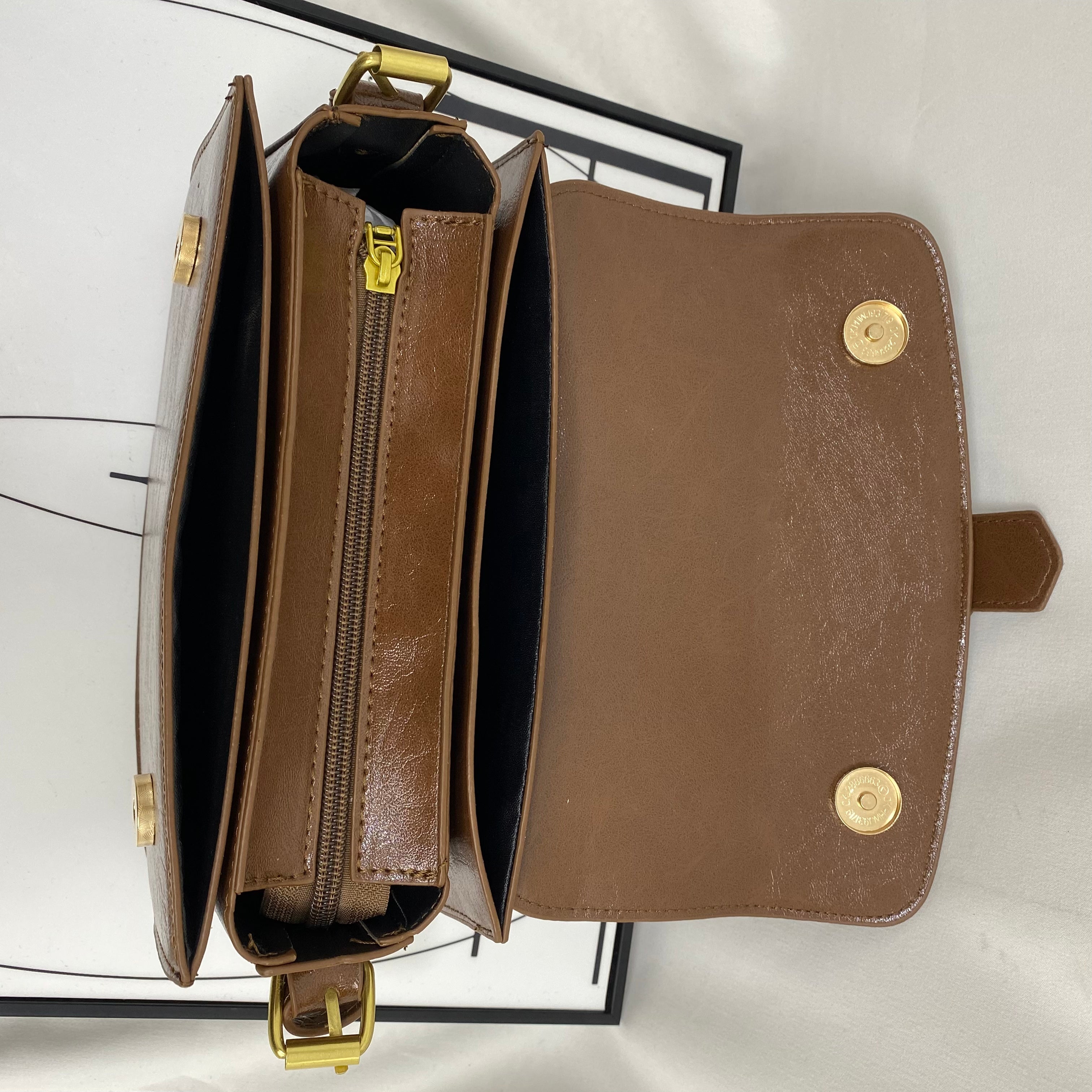 Waxed Leather Shoulder Bag