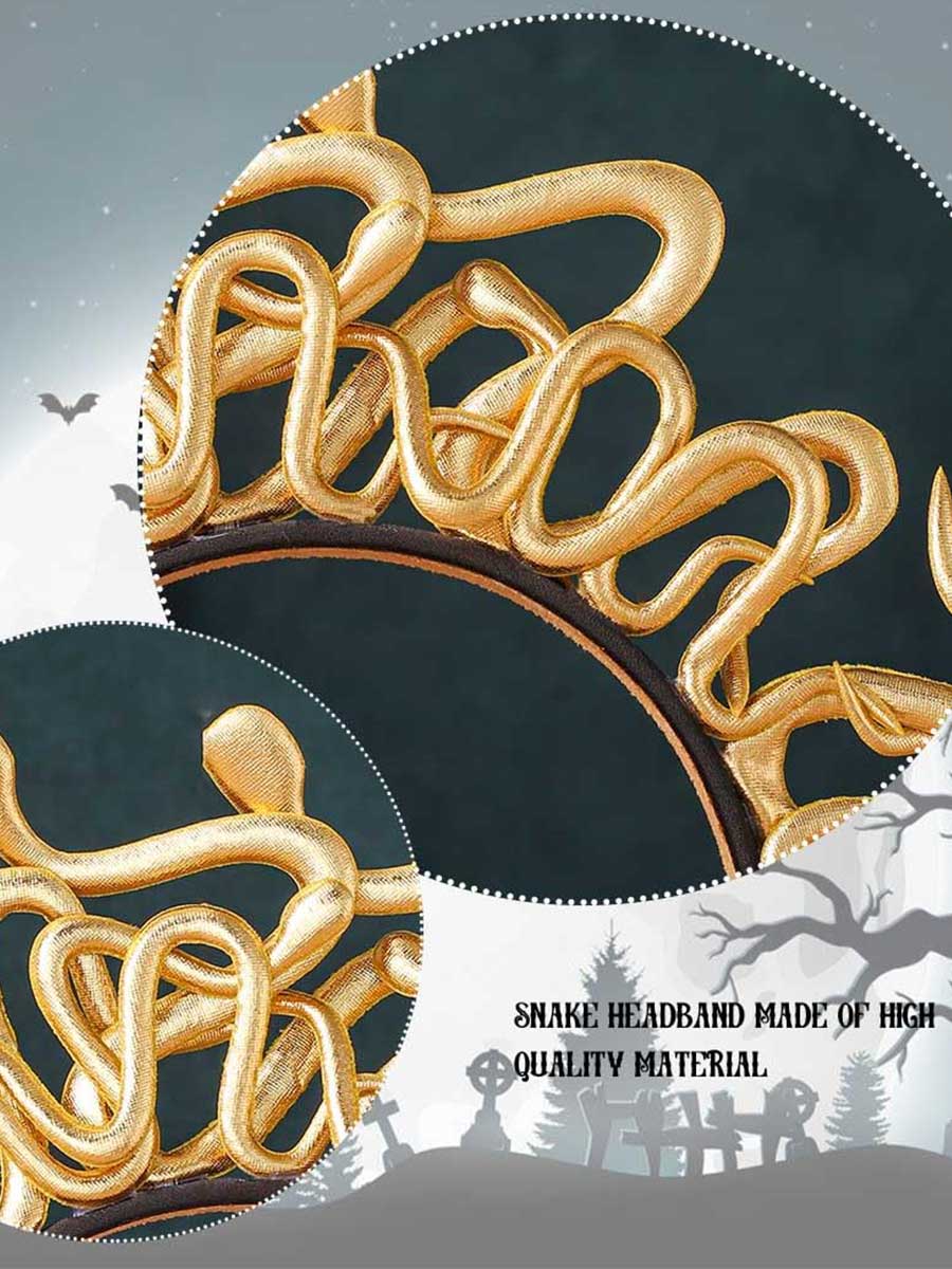 Golden Snake Hair Accessory
