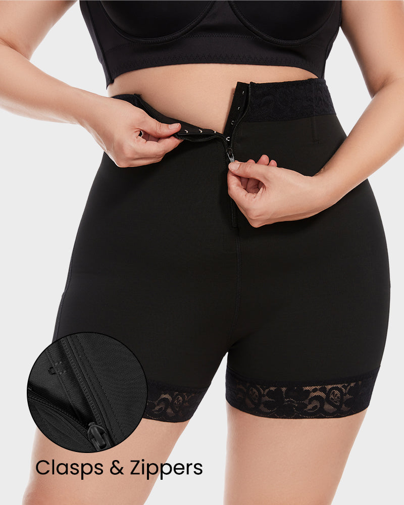 Boned Sculpt High Waist Shorts