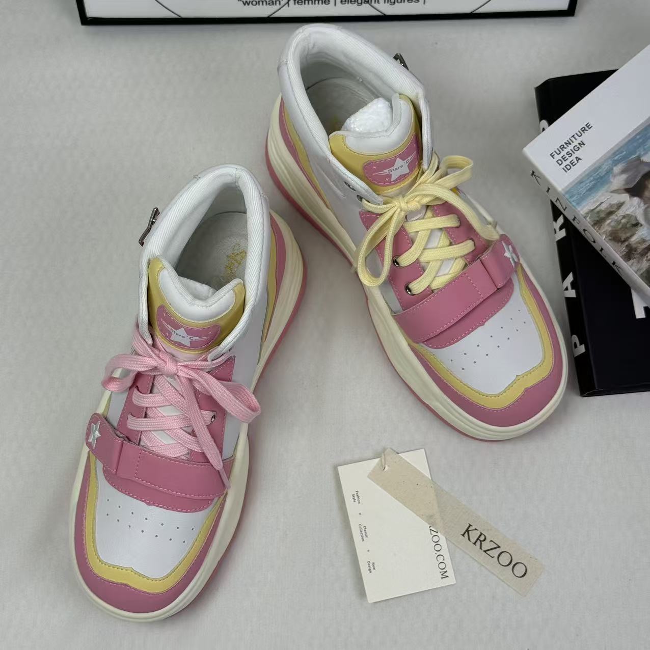 Scattered high-top sneakers