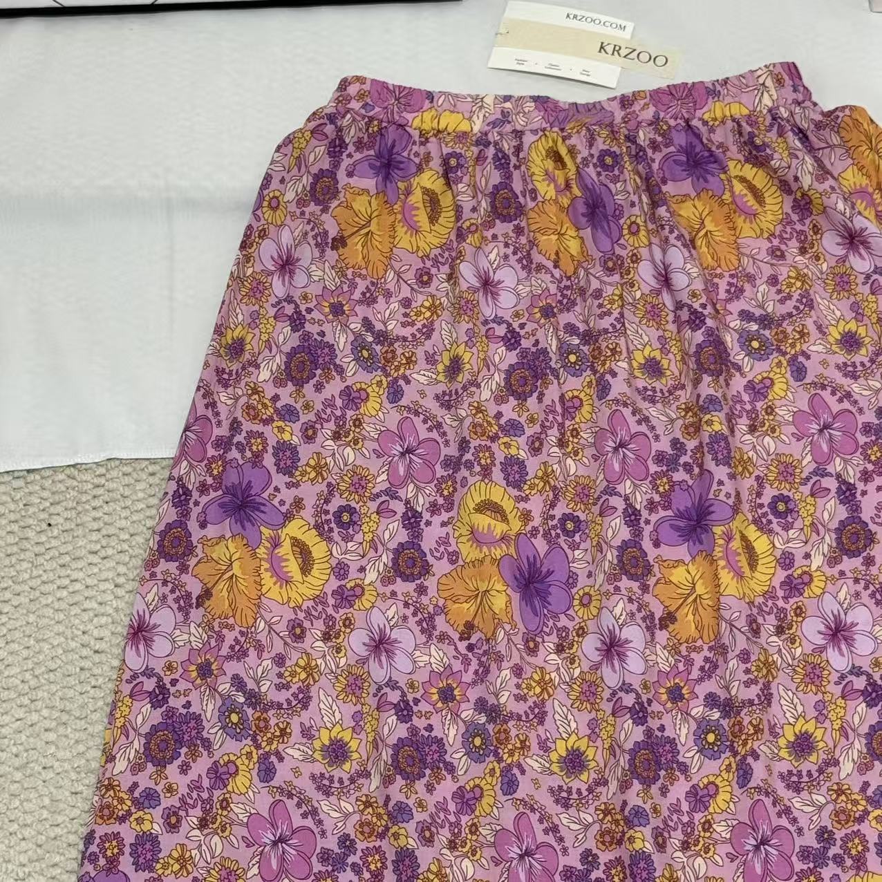 Printed Flared Casual Skirt