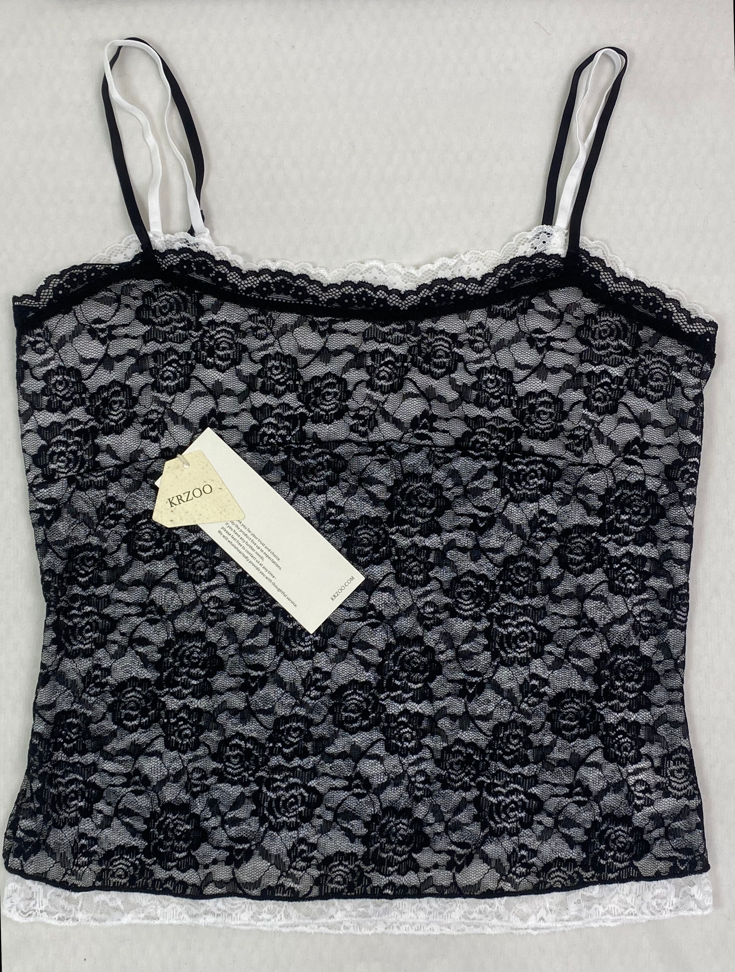 Two-color lace jacquard bandeau top