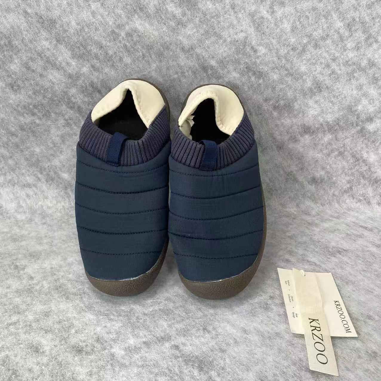 Wearing two pairs of short woolen shoes
