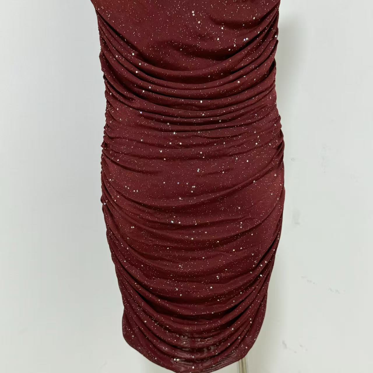 Solid-Color Halter Dress