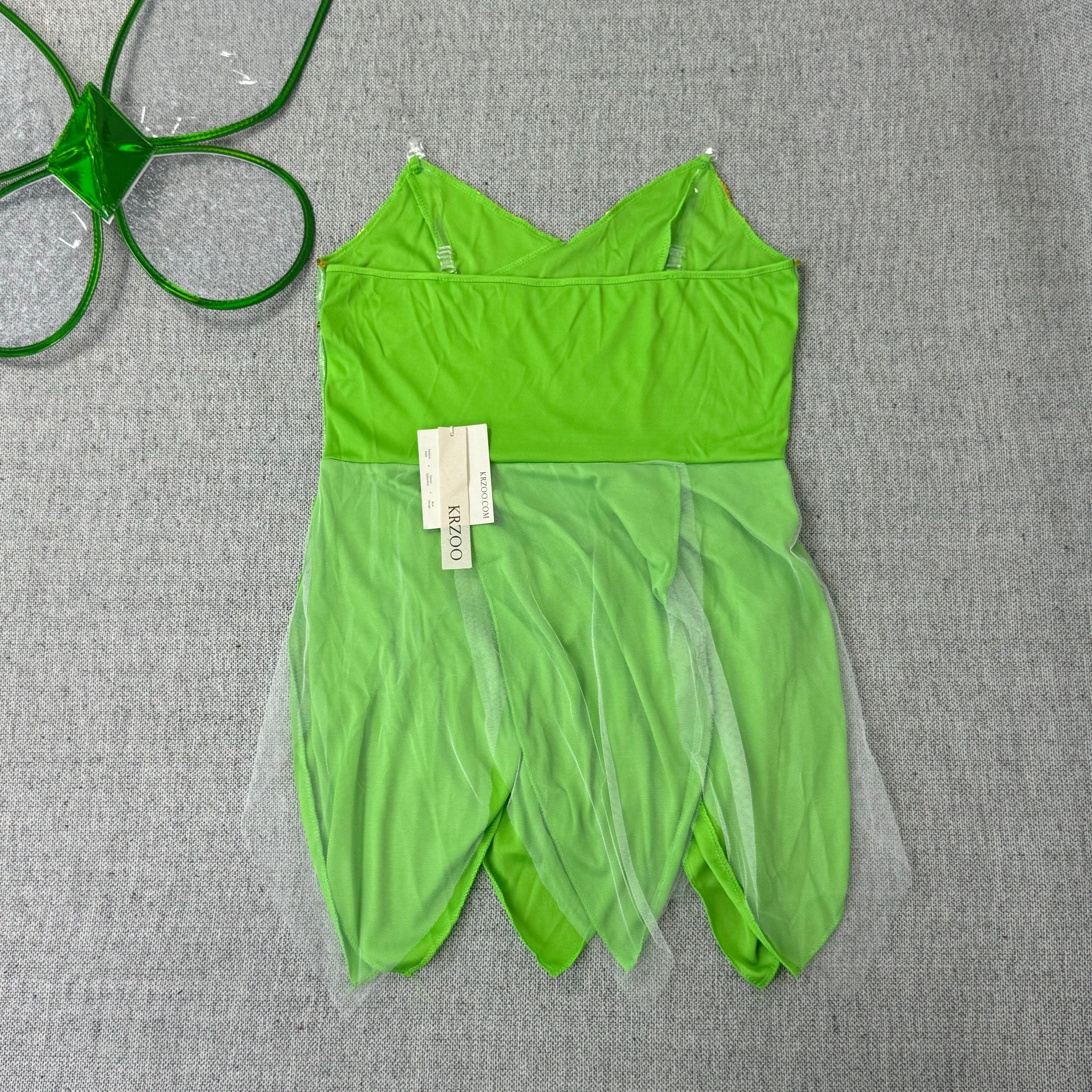 The fringed skirt of the fairy's wings