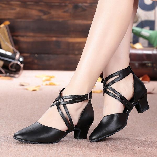 Women's Microfiber Leather 5cm Heels Character Dance Shoes Ballroom Dance Shoes
