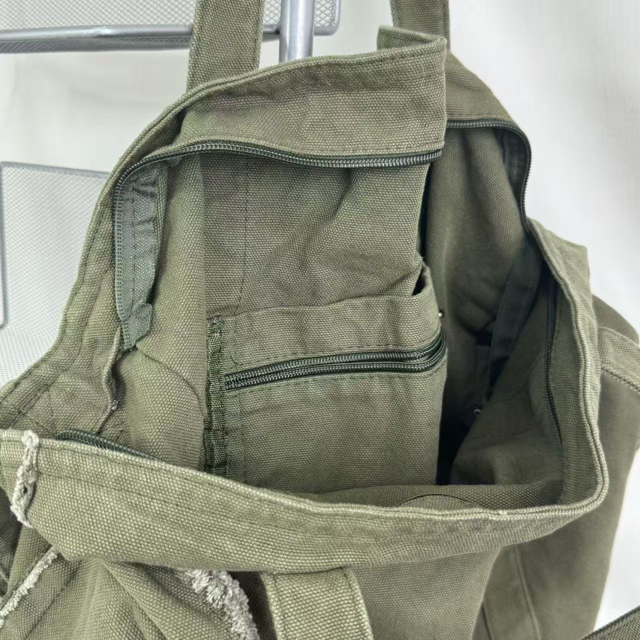 Tote bag with canvas strap