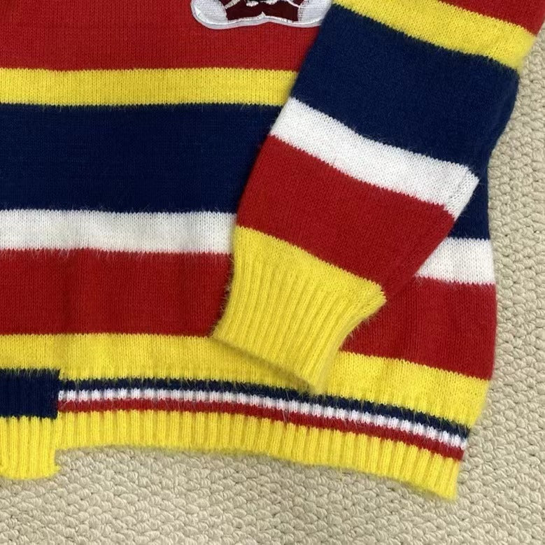 Cartoon Doll Lazy Embroidered Sweater