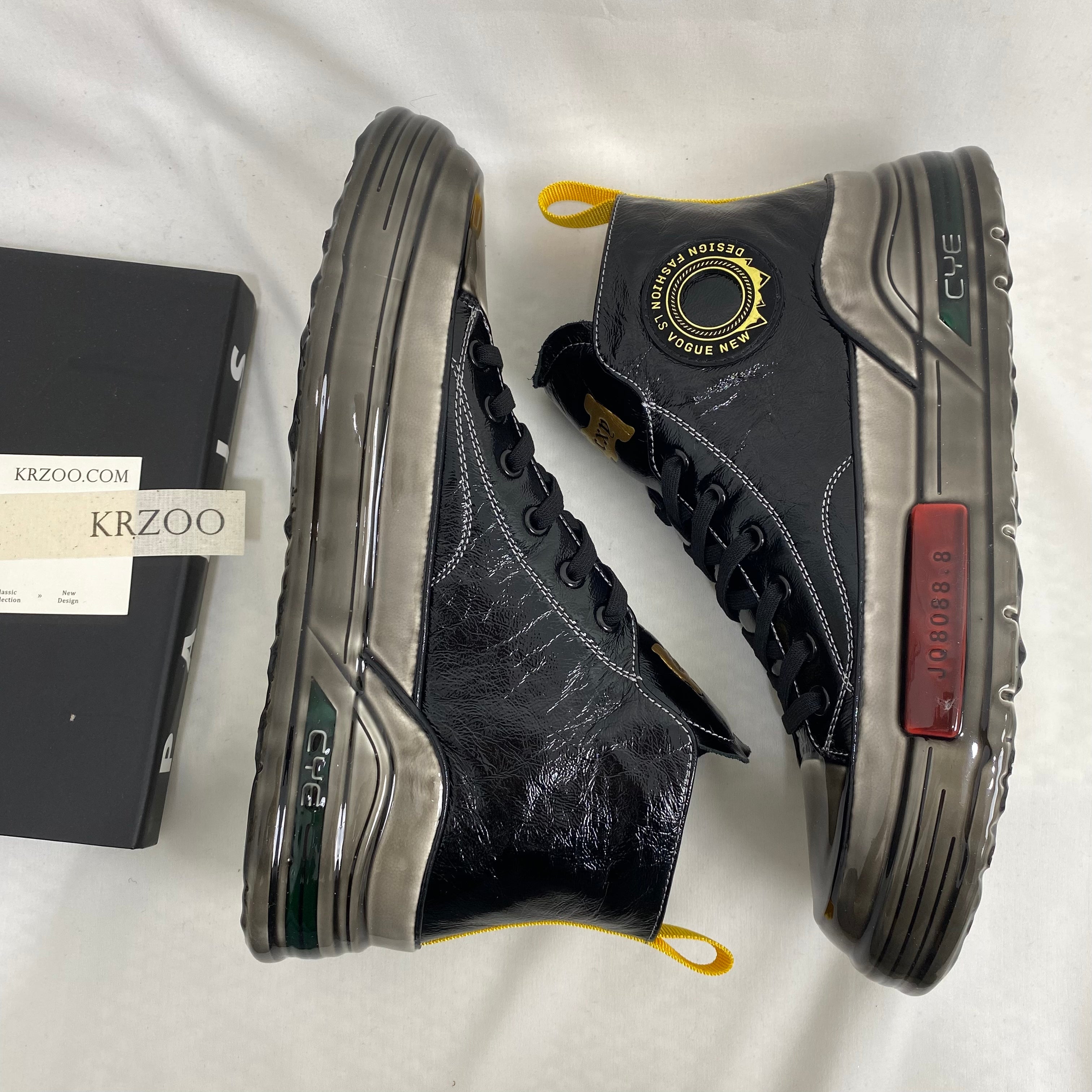 Glued Leather Casual Shoes