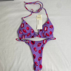 Braided and split swimsuit