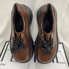 Thick-Soled British-Style Leather Shoes