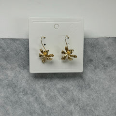 Iris flower stud earrings