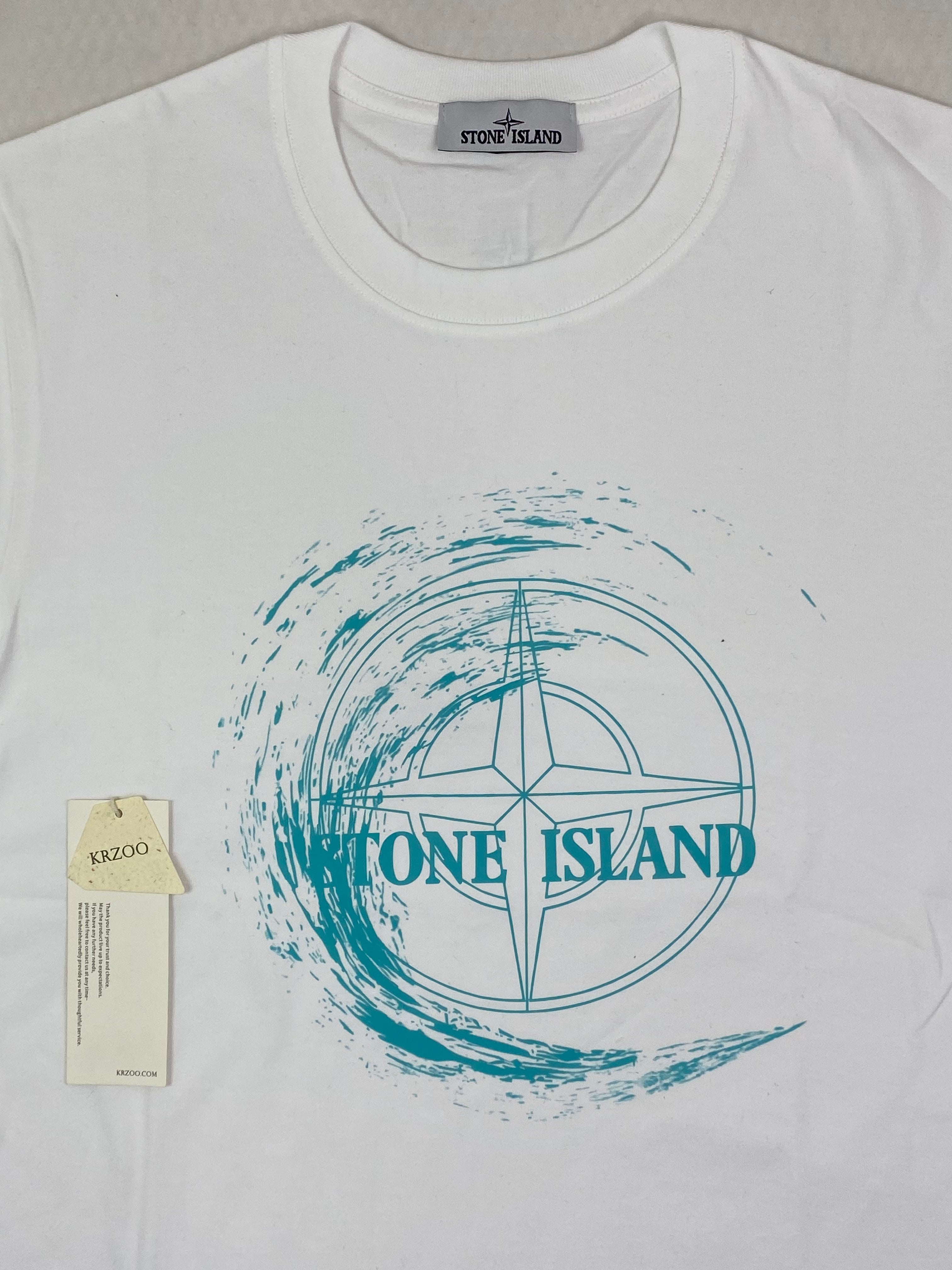 Large Compass Print Loose T-Shirt