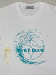 Large Compass Print Loose T-Shirt