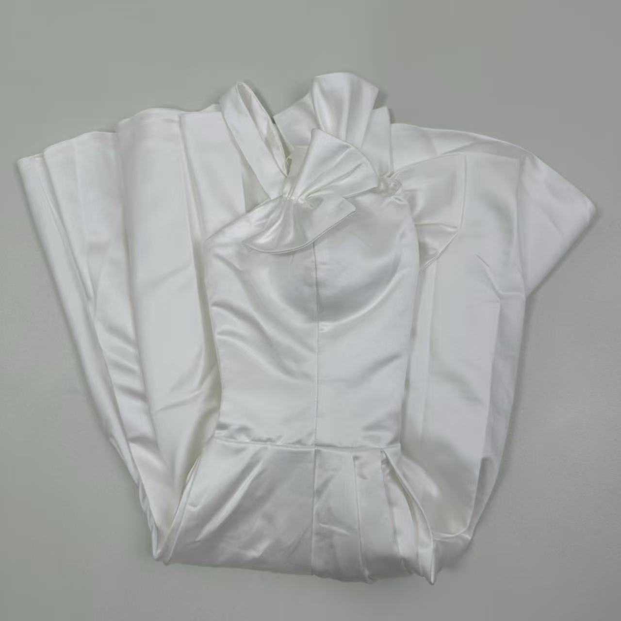 White French-style evening dress
