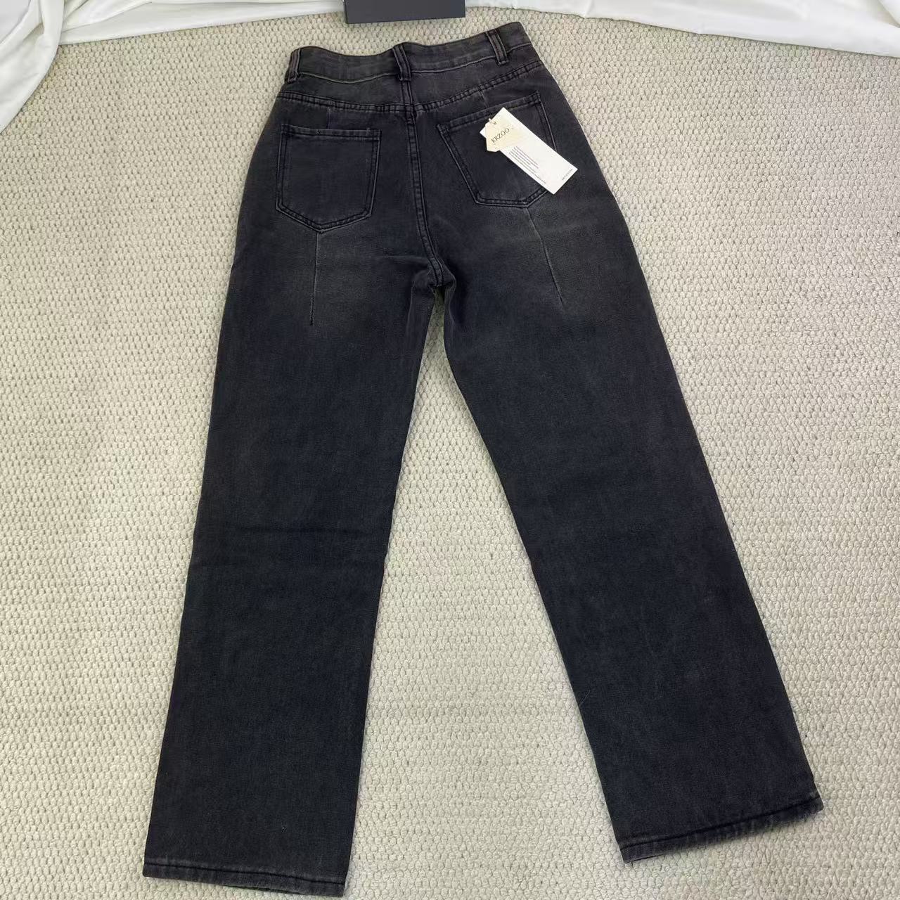 High street washed and distressed heavyweight