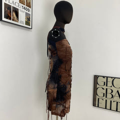 Vintage Tie-Dye Slip Dress