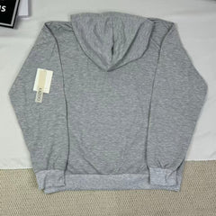 Hooded sweatshirt is loose