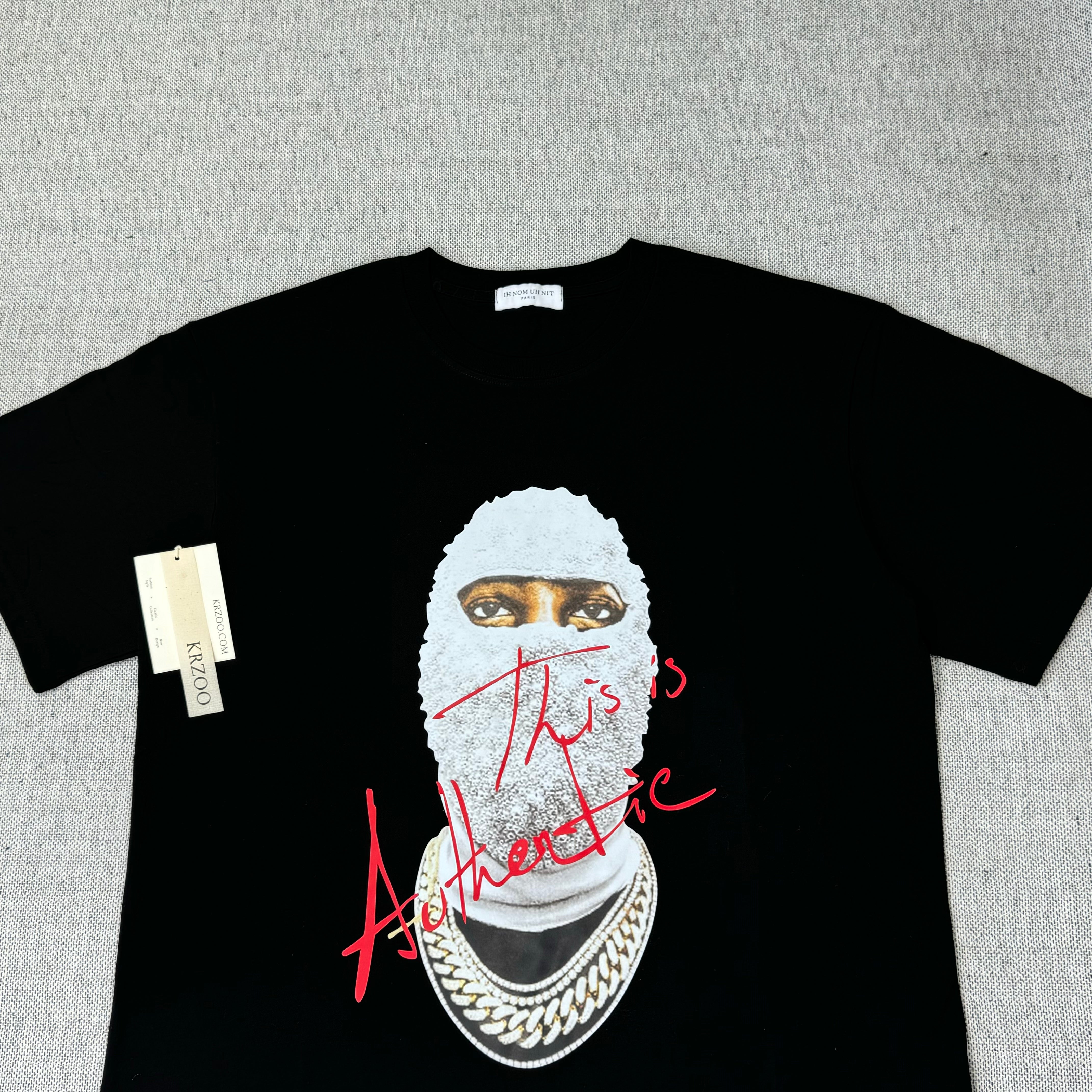 Masked Pearl Person Print T-Shirt