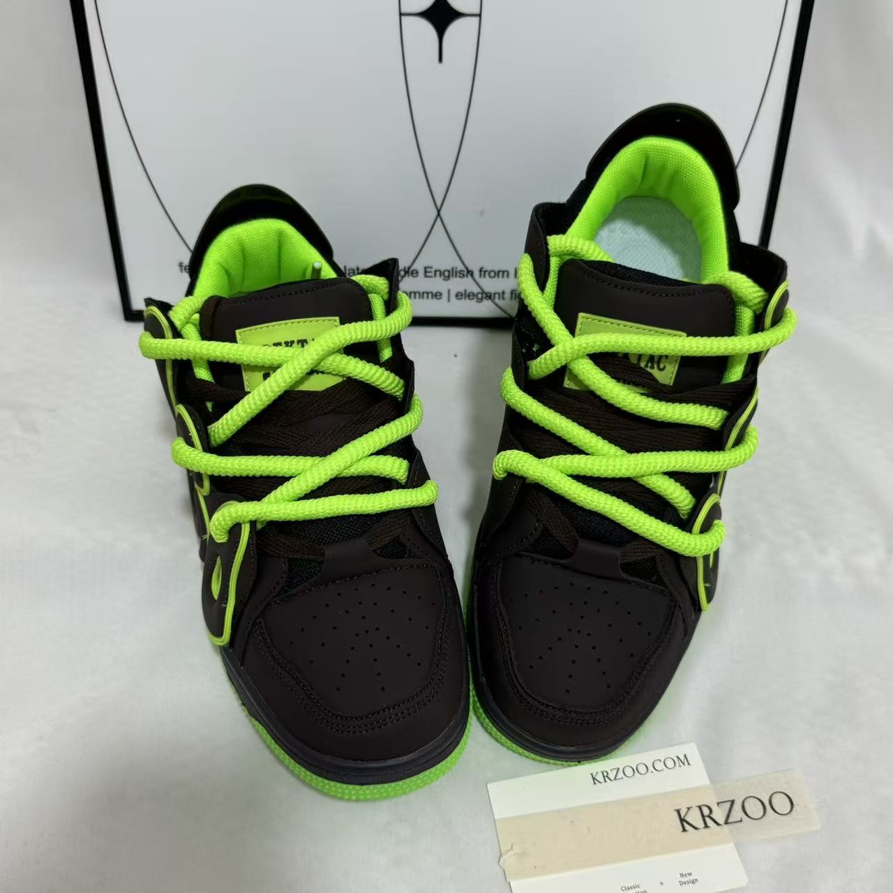 Color-block Letter Sneakers