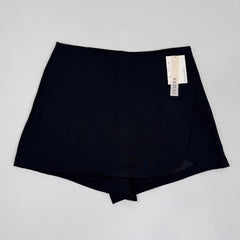 Irregular half-length wrap-around short skirt