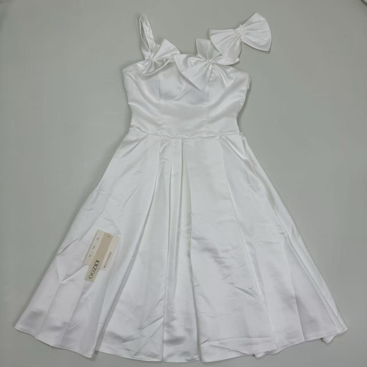 White French-style evening dress