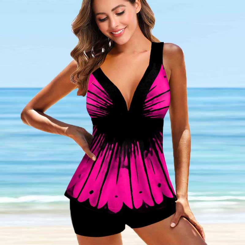 Sexy Two Piece Swimwear Women 2022 New Monokini Bathing Suit Bodysuit Plus Size Swimsuit Beach Female Swimming Tankini Wear