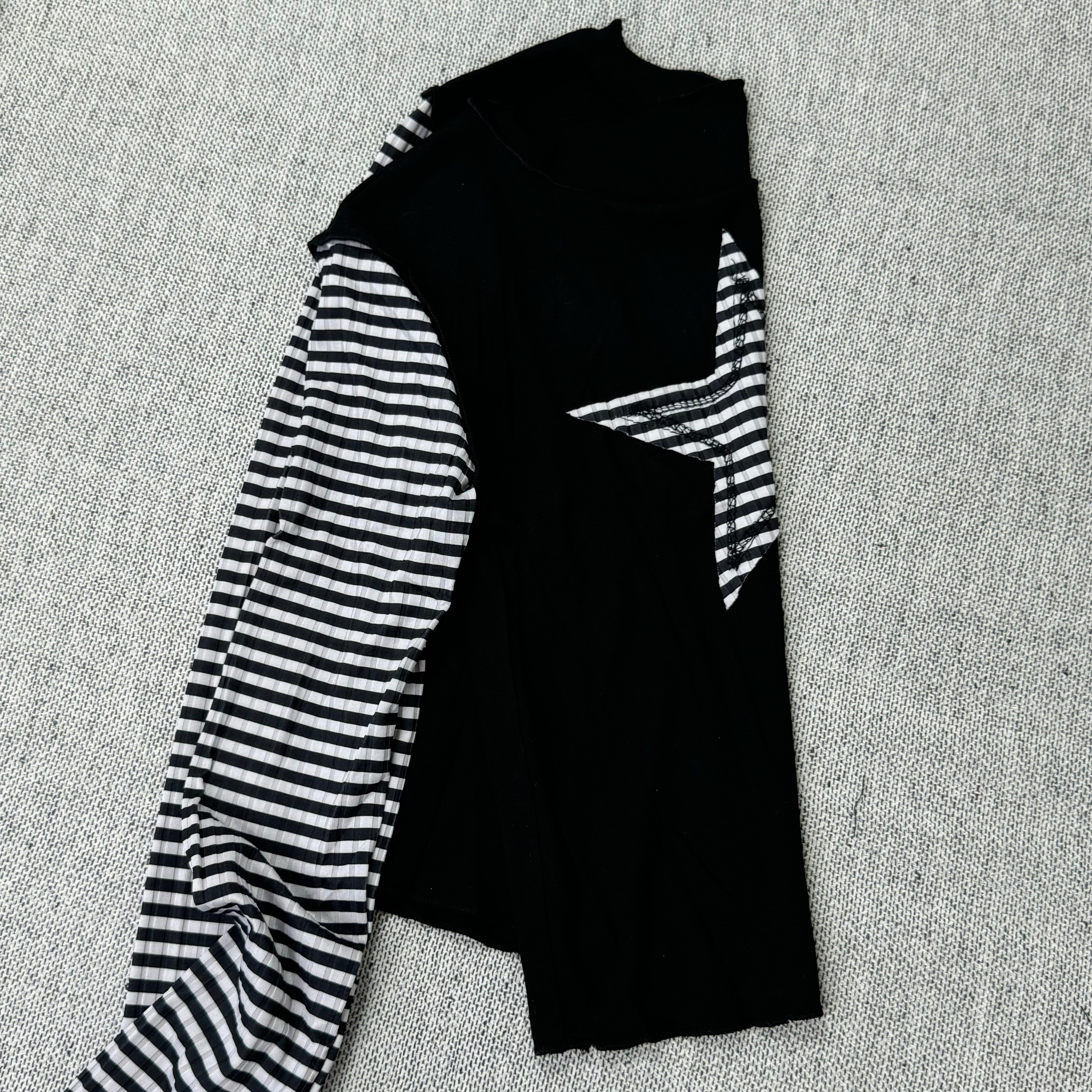 Star-shaped stripe patchwork
