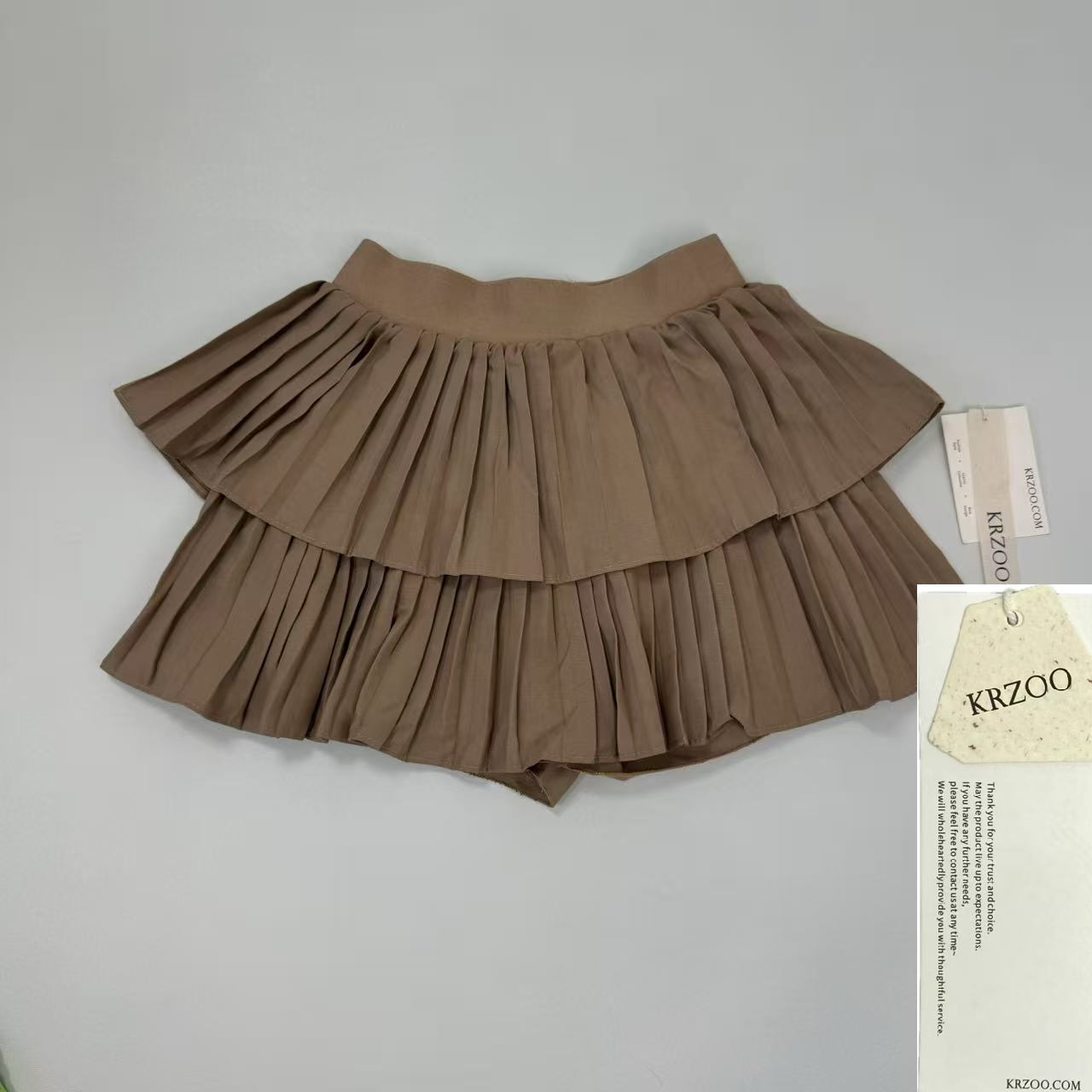 Cake high-waisted A-line short skirt