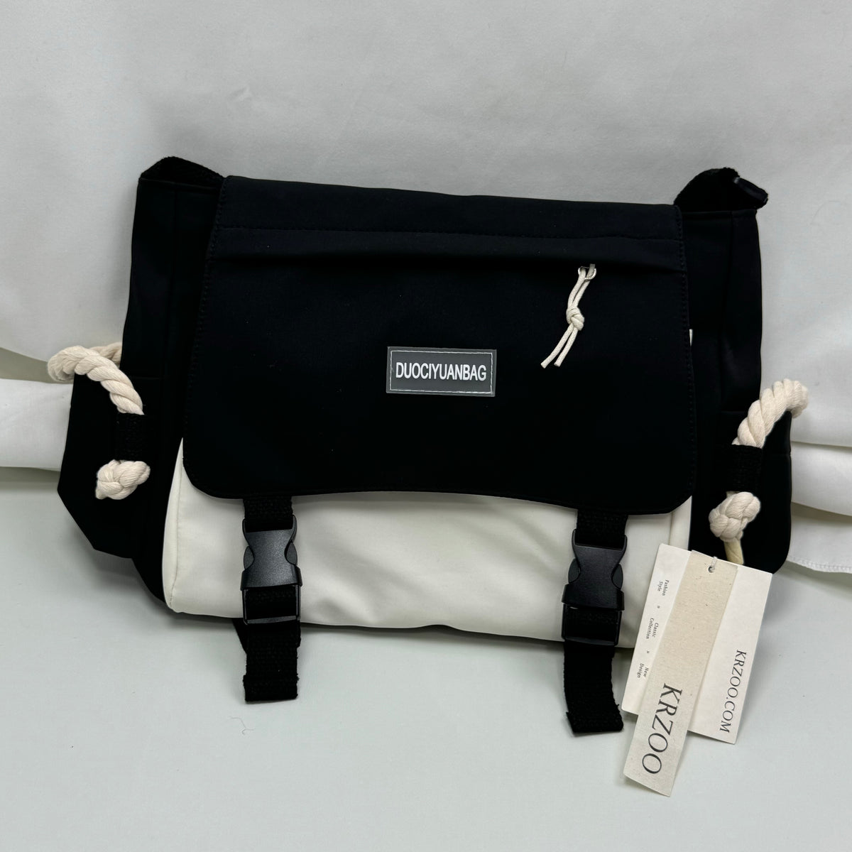 Multi-color diagonal crossbody casual shoulder bag