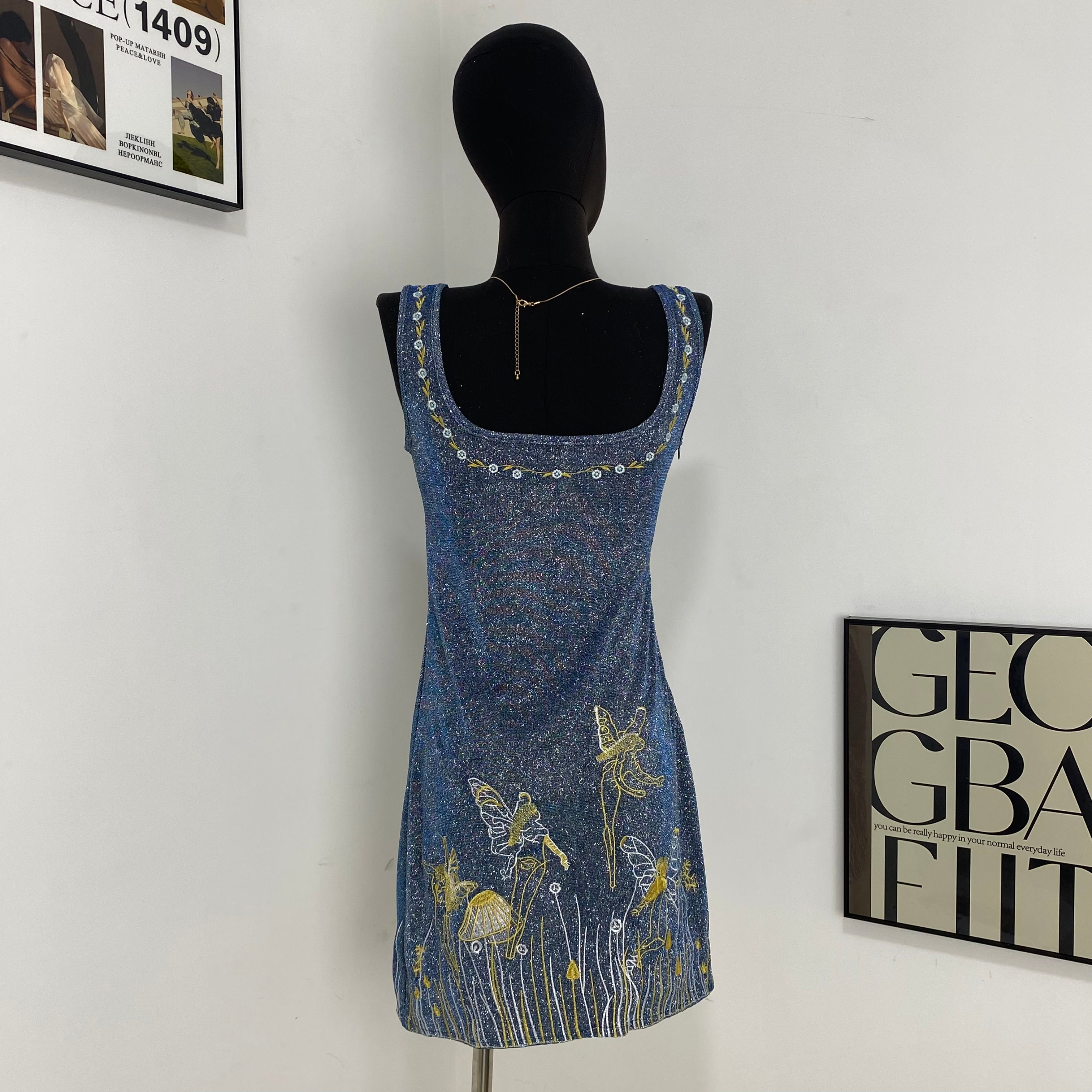 3D Embroidered Sun Dress