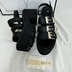 Platform Peep-Toe High-Heel Sandals