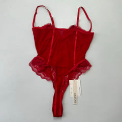 Lace French-style tight-fitting bandeau bodysuit