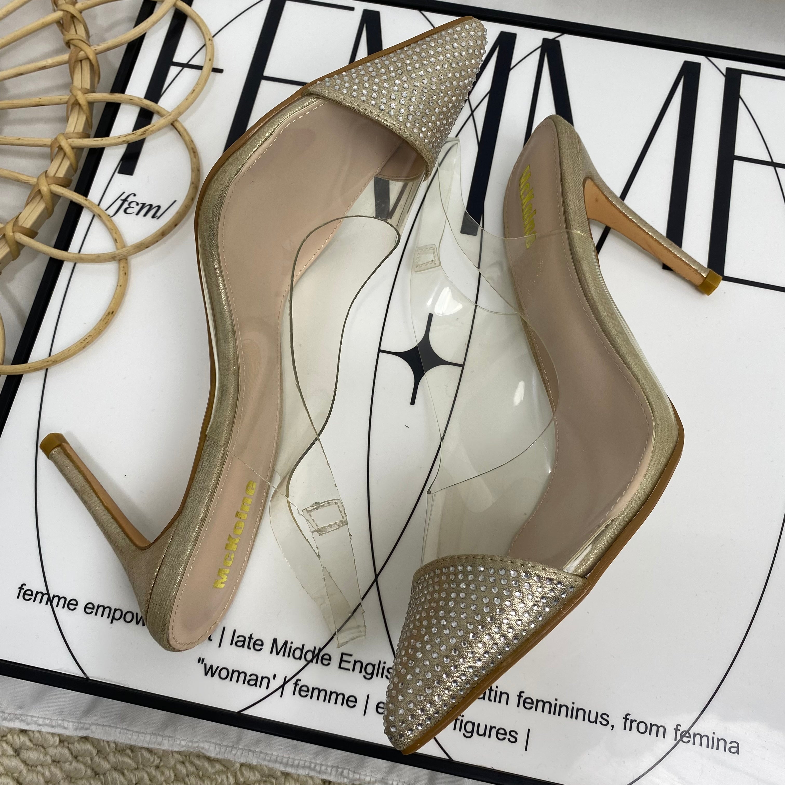 Diamond Transparent High Heels