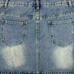 Stretch-fit work pants with pockets short skirt