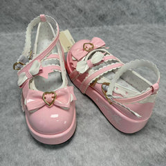 Academic style round-top bow tie JK shoes