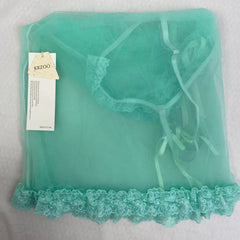 Backless strapless sheer net dress set