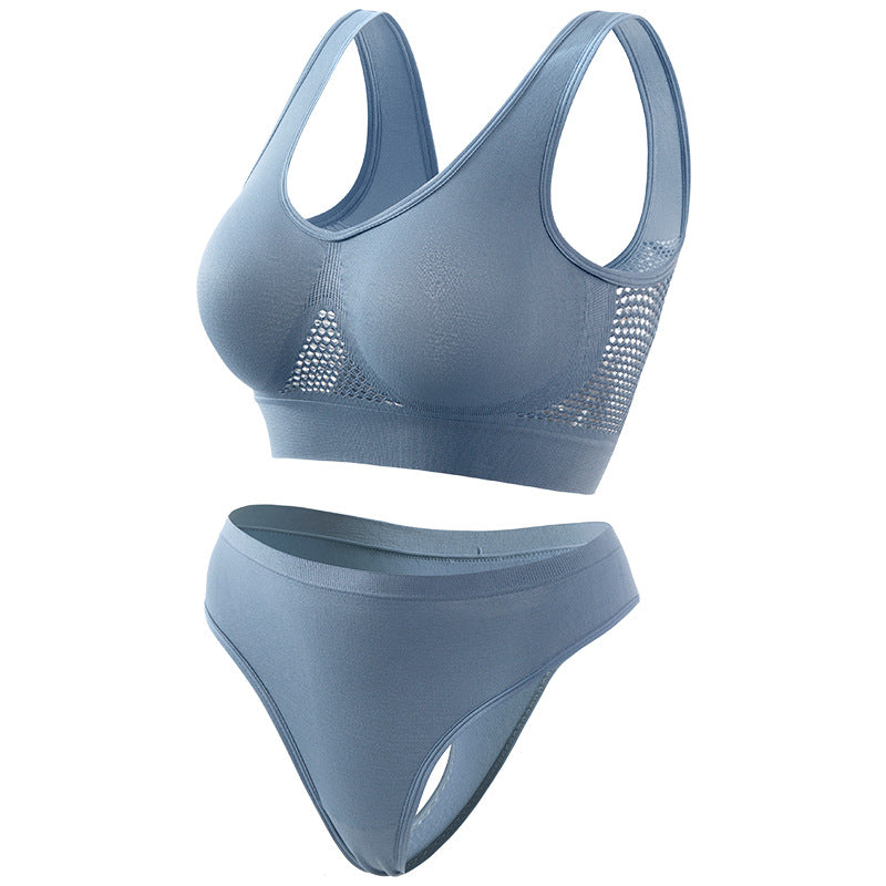 Breathable and comfortable sports bra set