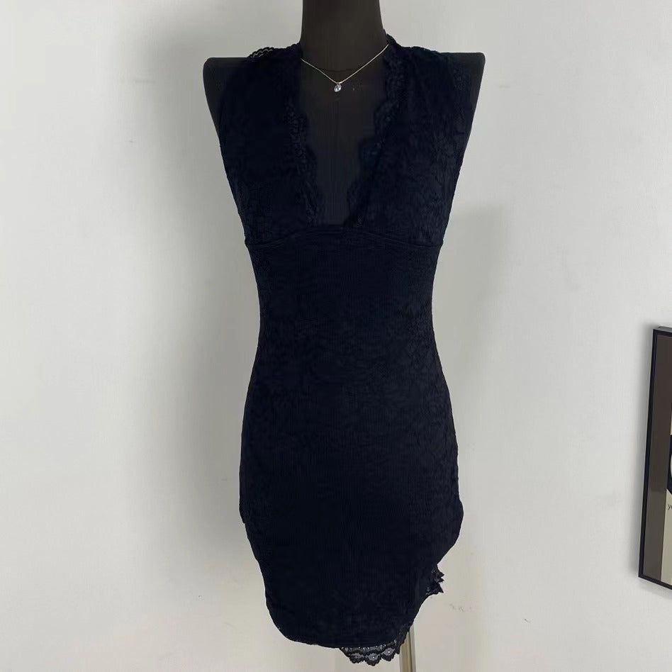 Halter Neck Lace Dress