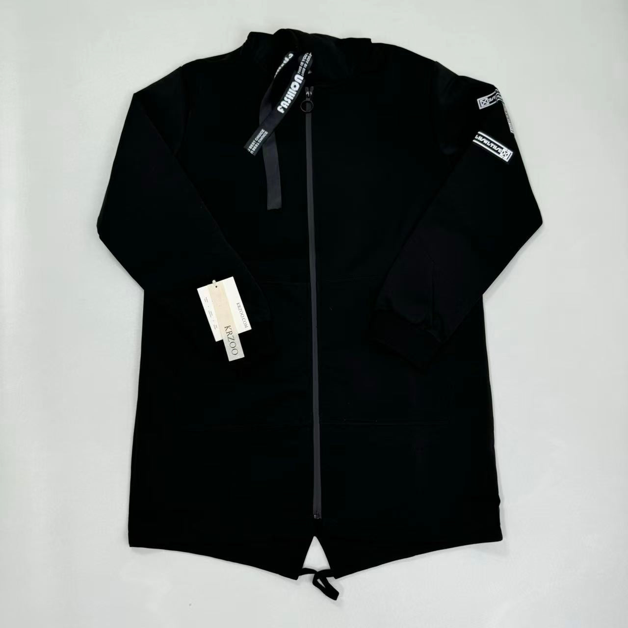 Hip-hop hooded cape coat