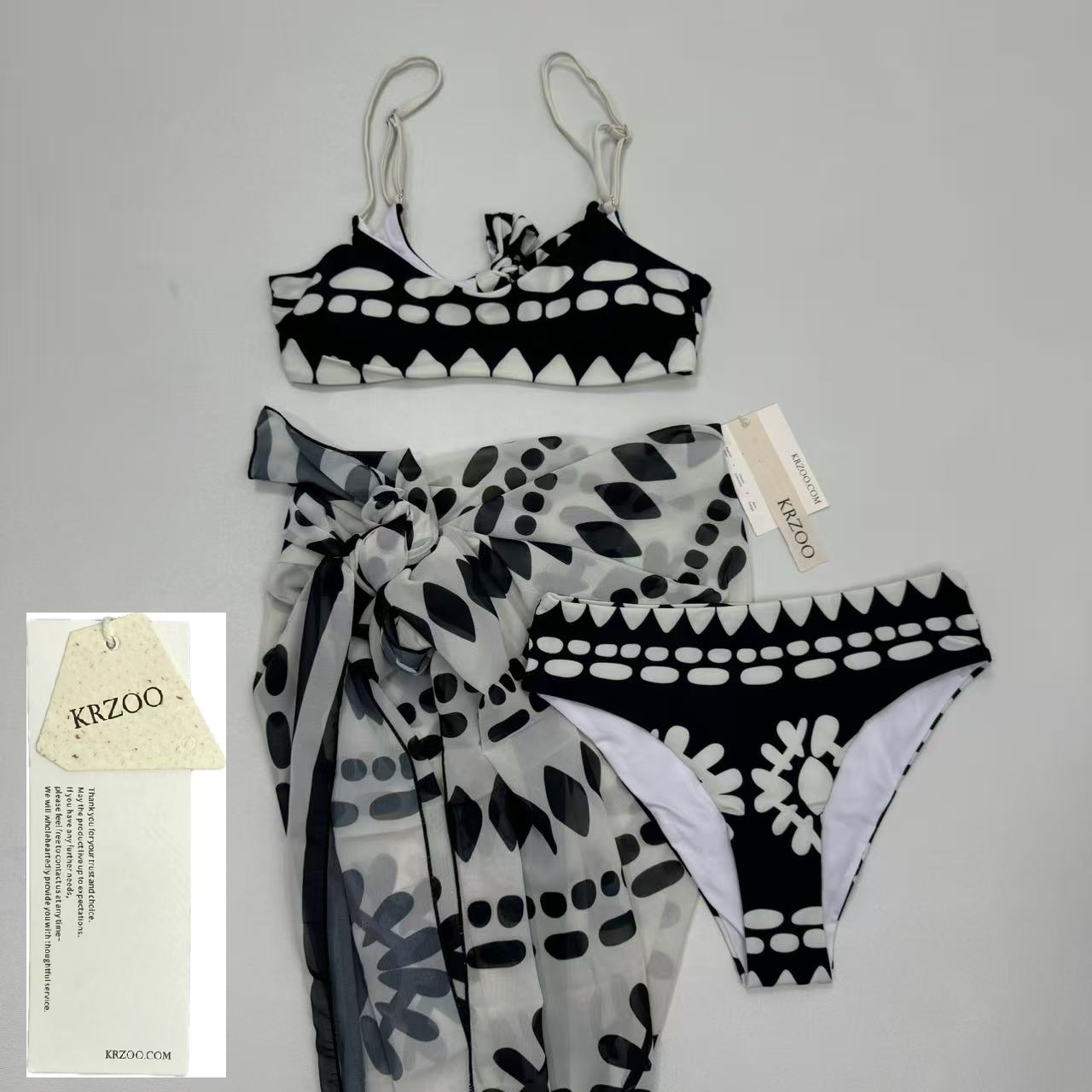 Bohemian print bikini set