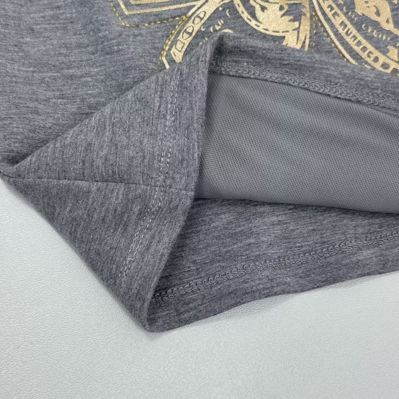 Embroidered printed undershirt with straps