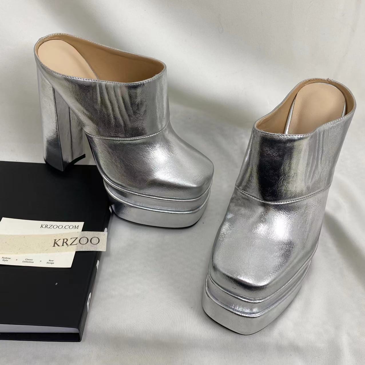 Ultra-High Heeled Platform Sandals