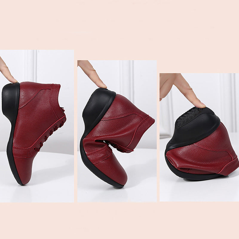 Women's Dance Boots Training Practice Outdoor Mesh Lace-up Dance Shoes JazDance