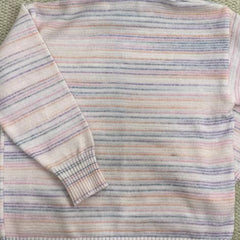 Striped knit cardigan