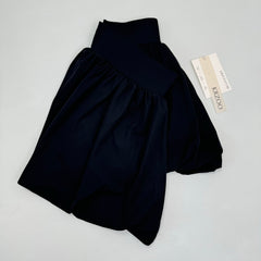 Pom-pom flowered half-length skirt