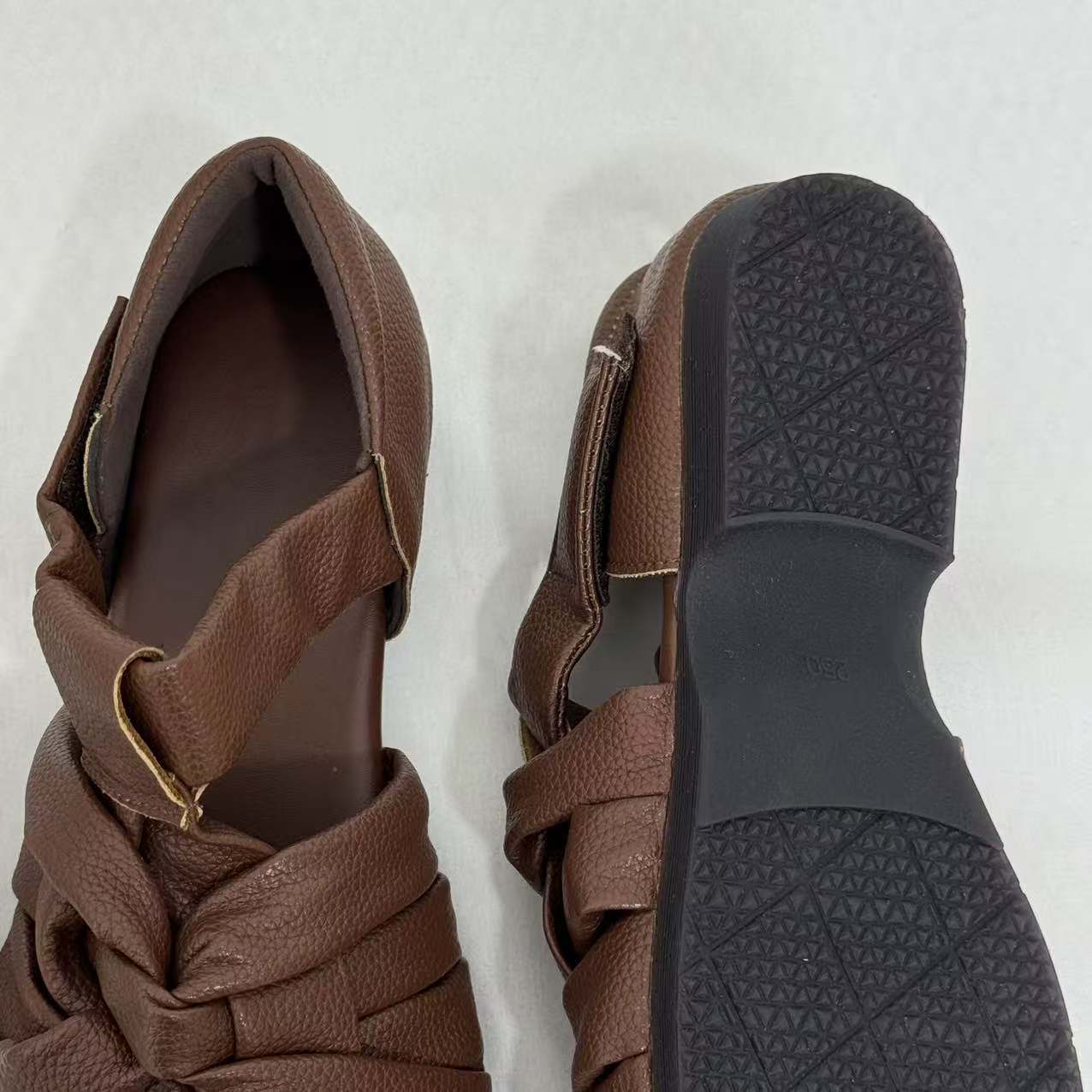 Hand-Woven Top-Grain Leather Sandals