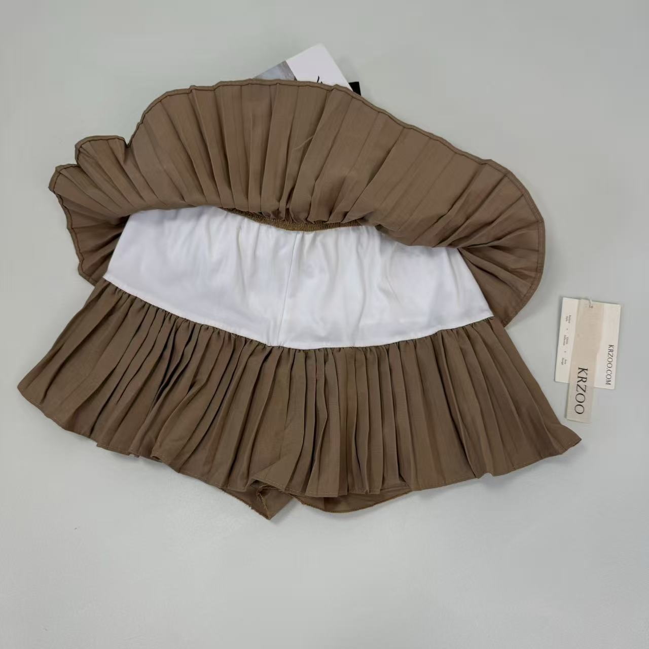 Cake high-waisted A-line short skirt