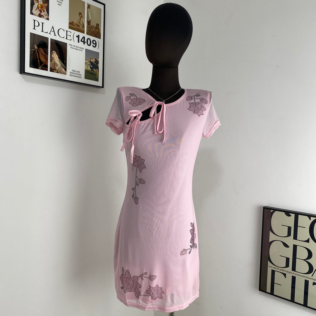 Slim fit Rhinestones African